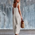 thumbnail image 5 of Edvintorg Jumpsuits for Women Summer Sleeveless Casual Dressy Wide Leg Rompers Jumpers with Pockets Plus Size Fashion Travel Clothes, 5 of 8