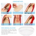 thumbnail image 3 of Yosoo Coussinets de Talon Semelles Intérieures pour Talons Hauts Ampoules, 2 Paires Mode, 3 of 7