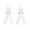 2个装-White, variant on Memorial Service Brooch, Black White Bow Design with Clasp, Sophisticated Pin for Sympathy Occasions