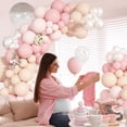 thumbnail image 4 of Pink Balloon Garland Arch Kit, Pink and White Balloons Different Size for Birthday Wedding Bridal Baby Shower Bachelorette Party Decorations, 4 of 7
