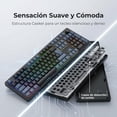 thumbnail image 3 of Teclado Gamer Mecánico EK106 PRO, 100% 106 Teclas Inalámbrico 2.4G/Bluetooth/Cable, Gasket, Batería 4000mAh, RGB, Hot-Swappable, Con Rueda de Volumen, PC/Laptop, 3 of 7
