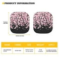 thumbnail image 5 of KUIFORTI Cherry Blossom Windshield Sun Shade, Portable Car Front Window Shades Foldable Windshield Cover 2 Pcs Sun Visor for Car Sedans SUV Truck, Protect Your Vehicle from UV Heat, 5 of 5