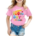 thumbnail image 3 of WOYY Big Girls 100 Days Of School T Shirt Letter Graphic Short Sleeve T-Shirt, Sizes 10-11, 3 of 3