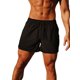 thumbnail image 1 of Txlixc, pantalones cortos deportivos para hombre, verano, Color sólido, cordón elástico en la cintura, bolsillos laterales, pantalones de cuarto de entrenamiento Txlixc Casual, 1 of 8