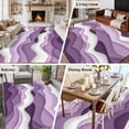 thumbnail image 5 of Non-Slip Rug Pad Rugs Gradient Purple Sea Wave Line Rectangle Area Rugs 5x7Ft Soft Carpet Pads for Living Room Kids Room, Abstract Arts Lines on White, 5 of 9