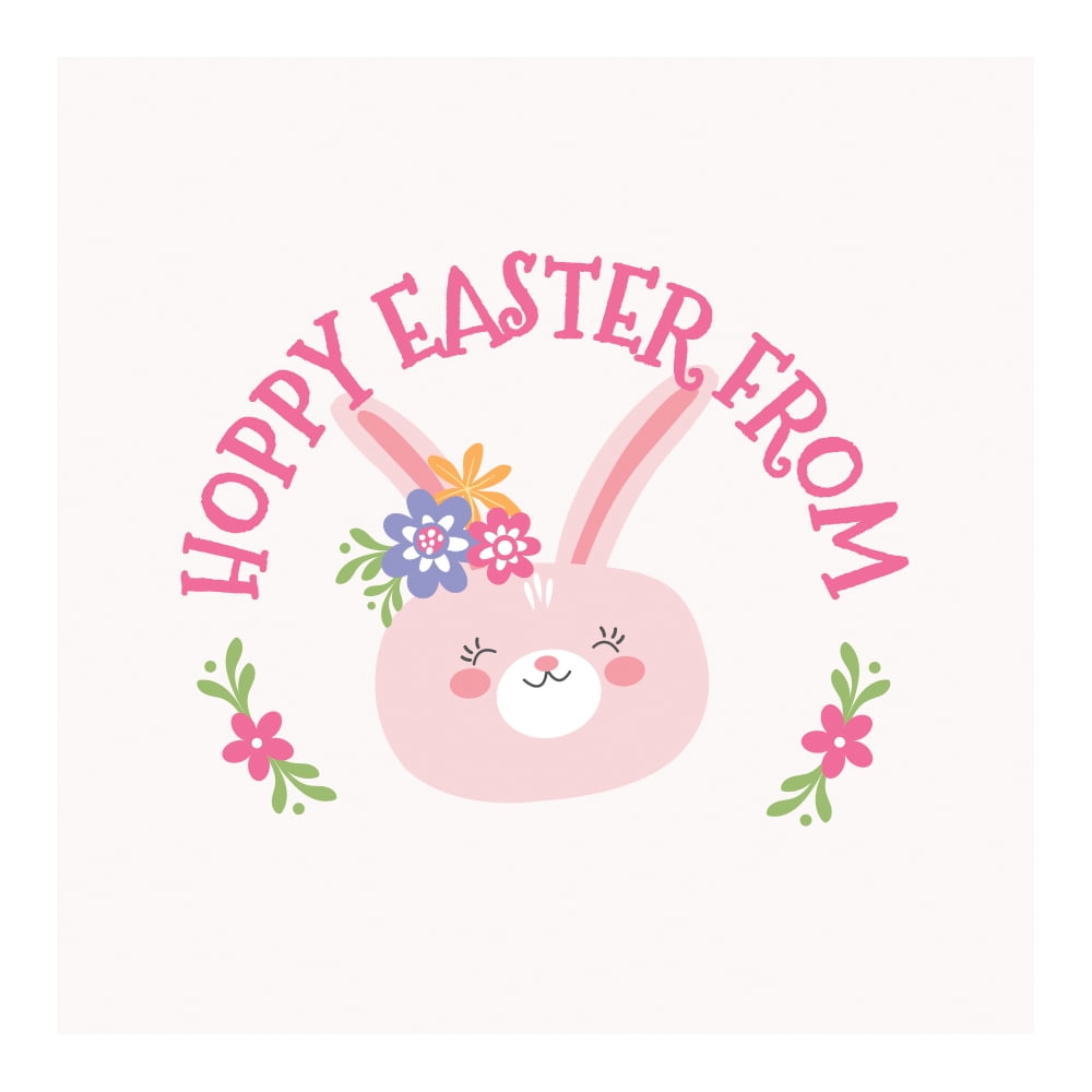 Personalized Easter Stickers and Treat Bag Set for Girls with Custom Printed Name, 24-pack