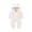 White, variant on Infant Hooded Fleece Jumpsuit with Bear Ears One Piece Soft Plush Romper for Children Boys and Girls Newborn Outfit