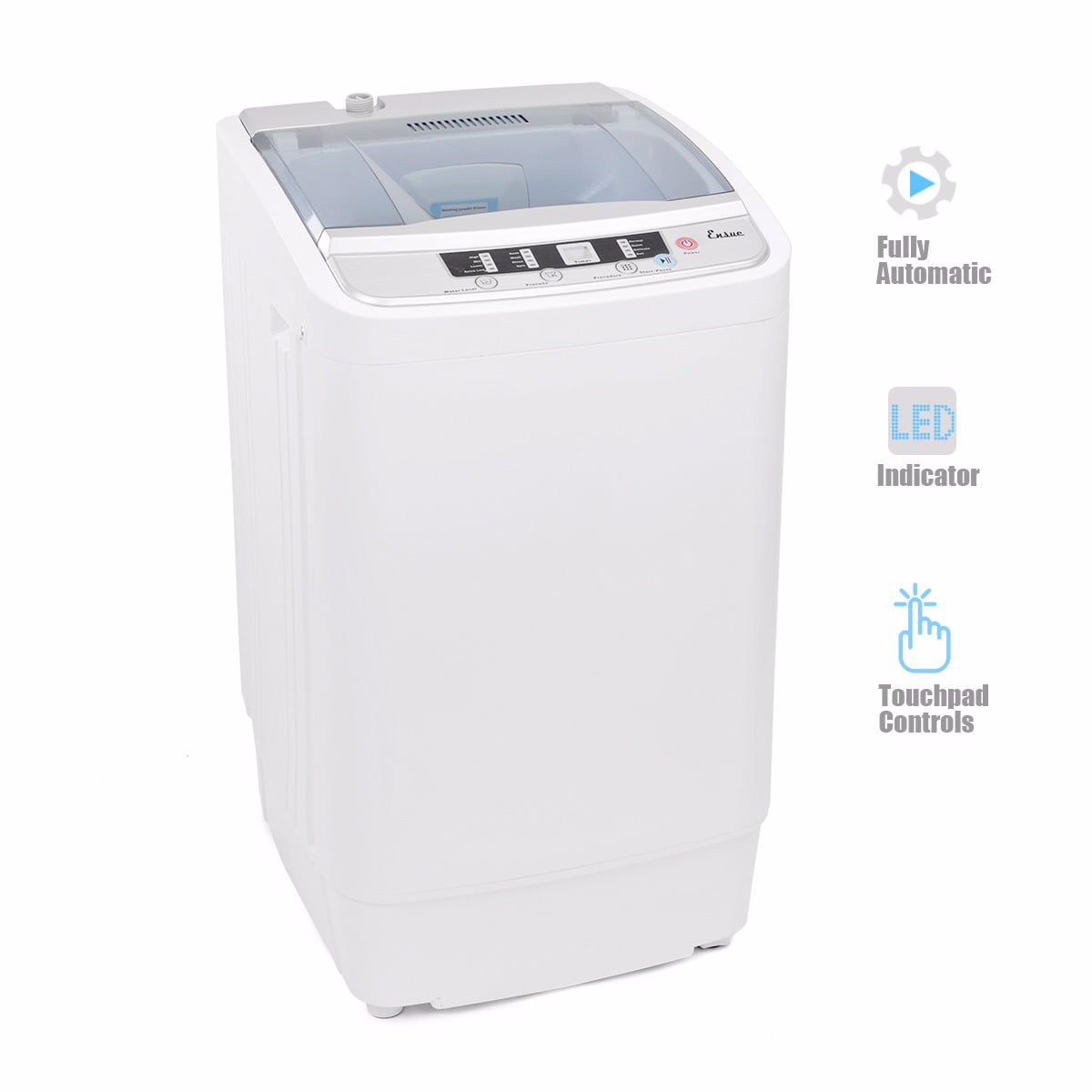 Ensue 7.7lb automatic mini washer and spinner dryer portable compact laundry combo