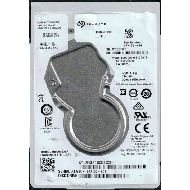 St1000lm035 P N 1rk172 0 F W Rsm4 Wu Wde Seagate 1tb Laptop Hdd Walmart Com Walmart Com