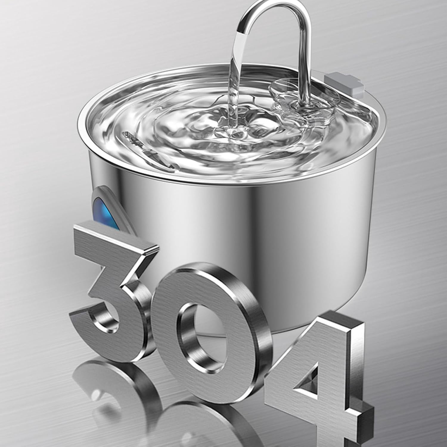 Cat Water Fountain, Stainless Steel Bowl, Durable 3.2L Automatic Dispenser Strong Build, Reliable Pet Supplies for Indoor Large Medium Small Dog Kitten Feeding Watering Daily Use