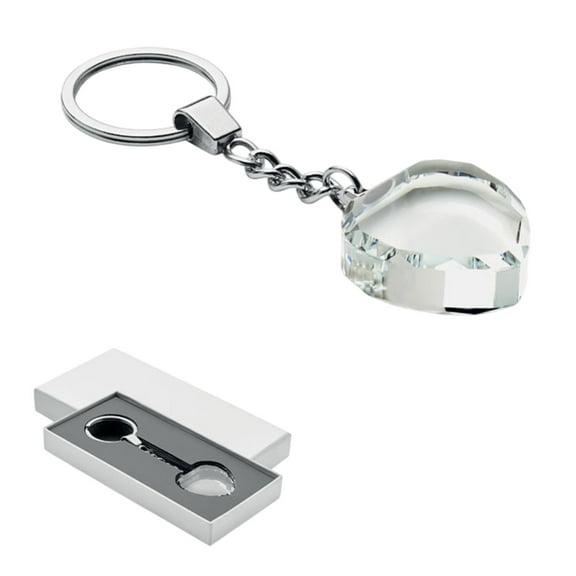 MidOcean Heartward Heart Glass Keychain