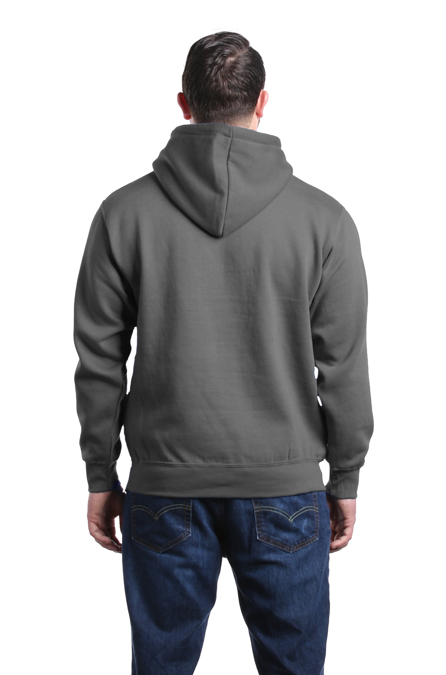Shop4Ever Men's Jesus Cross Religious Hooded Sweatshirt Hoodie X-Large Charcoal