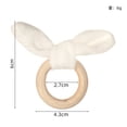 thumbnail image 2 of Xiao Hua Conjunto de 12 servilletas con diseño de conejo de Pascua, color blanco, 2 of 2