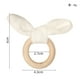 thumbnail image 2 of Xiao Hua Conjunto de 12 servilletas con diseño de conejo de Pascua, color blanco, 2 of 2