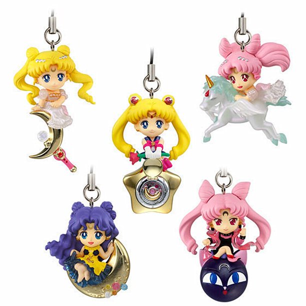 Sailor Moon - Super moon bunny, agua helada, luna, oro, madera, agua, fuego, adorno, modelo PVC17CMA-1 mini versión17CM zhangyuxiang unisex