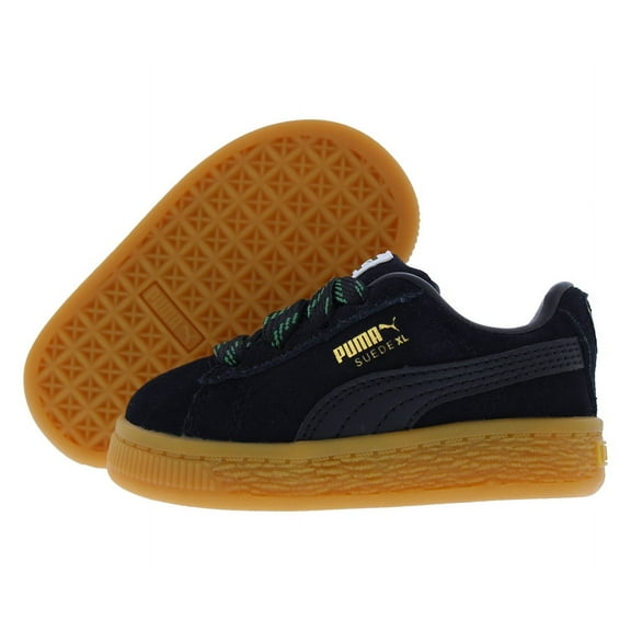 Puma Suede XL Skate Infant/Toddler Shoes Size 4, Color: Black Vine/White