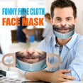 thumbnail image 2 of cubierta divertida Creatividad Impresión 3D Funny Bandit Prank Mascarilla Mascarilla Boca Adultos F F Magideal cubierta divertida, 2 of 7