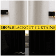 thumbnail image 2 of NICETOWN 100% Blackout Linen Curtains 84 inches Length 2 Panels set， Full Blackout Thermal Insulated Grommet Window Treatment for Bedroom， 52"x84"， Oatmeal, 2 of 8