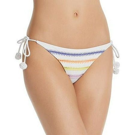 Dolce Vita Womens Kokomo Side Tie Bikini Bottom  White  Large