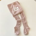 thumbnail image 4 of EnJoCho Toddler Girls Wrap Their Feet In Leggings and Wear Bunny Print Pantyhose for 0 to 8 Years Leggings Girl Snow Pants Girls Medium Teen Girl Workout Pants Girls Jean Leggings, 4 of 4