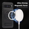 thumbnail image 2 of Magnetic for Google Pixel 9 Pro XL PU Leather Case, Compatible with Magsafe, Built-in Invisible Stand, Premium Ultra Slim Adjustable Kickstand Protective Phone Case for Google Pixel 9 Pro XL, Black, 2 of 8