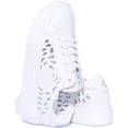 thumbnail image 4 of Guess Pepzi Women's Lace Up Leather Blend Trainers In White Size 5.5, 4 of 6