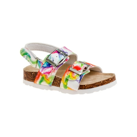 

Laura Ashley Girls Footbed Buckle Sandals Hook and Loop