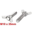 thumbnail image 3 of Uxcell M10 304 Stainless Steel Wing Bolt Butterfly Screw Metric (2-pack), 3 of 5