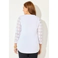 thumbnail image 2 of Catherines Women's Plus Size Textured Lace Knit Top, 2 of 4
