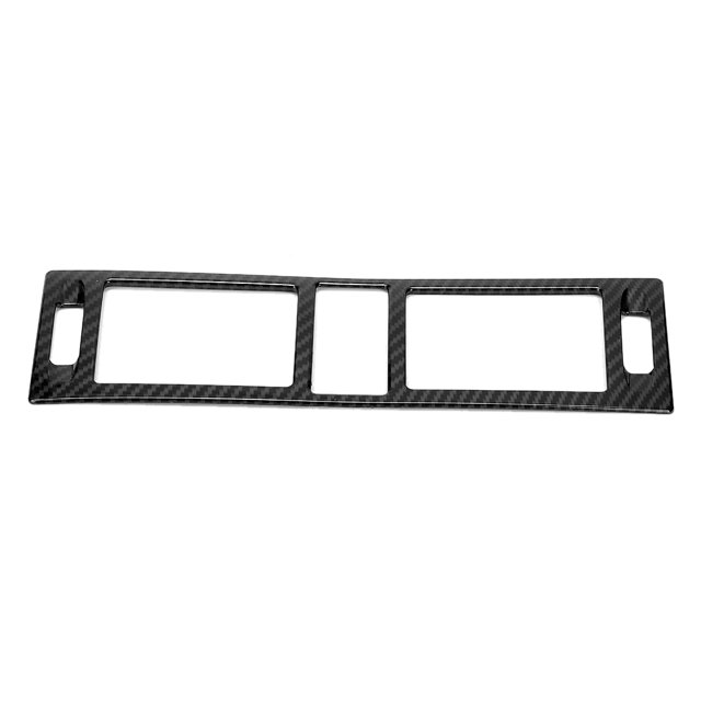 Embellecedor de marco de ventilación de aire de salida de Control central estilo fibra de carbono, apto para Mercedes Benz Clase C W204 2007-2010