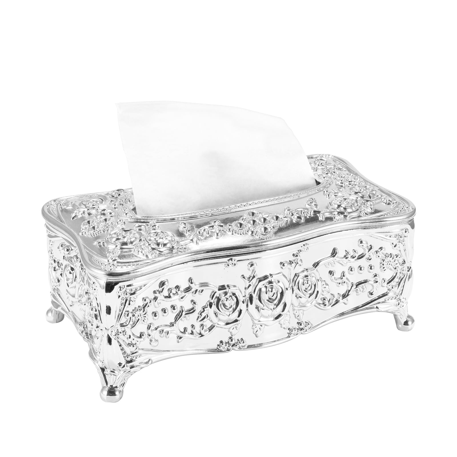 TureClos Tissue Box Acrylic Cover Holder Universal Toilet Paper Rack