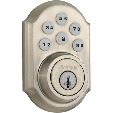 Kwikset 99090-018 Satin Nickel SmartCode Signature Series Single Cylinder,