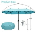 thumbnail image 3 of Ainfox  15Ft Patio Umbrella with Crank Without Base Brown, 3 of 5