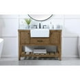 thumbnail image 3 of Elegant Decor Clement 48" Single Bathroom Vanity with Backsplash in Driftwood, 3 of 15