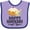 Lavender and Purple, variant on Inktastic Happy Hanukkah Dreidel Donut Boys or Girls Baby Bib