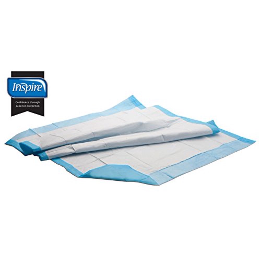 Inspire Disposable Chux Underpads, 23 Inches X 36 Inches, 300 Count
