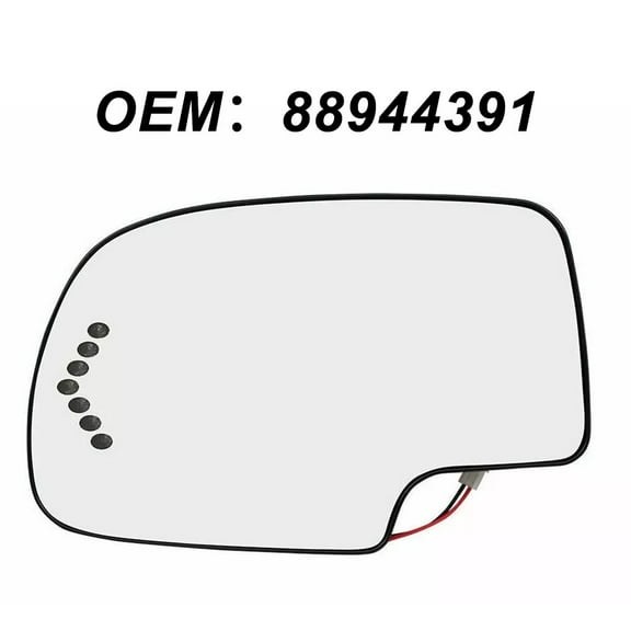 Driver Side LH Mirror Glass Heated Turn Signal 88944391 For Chevy 2003-2007