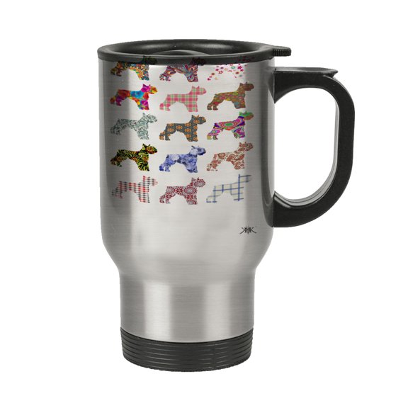 KuzmarK Insulated Stainless Steel Travel Mug 14 oz. - Schnauzer Dog