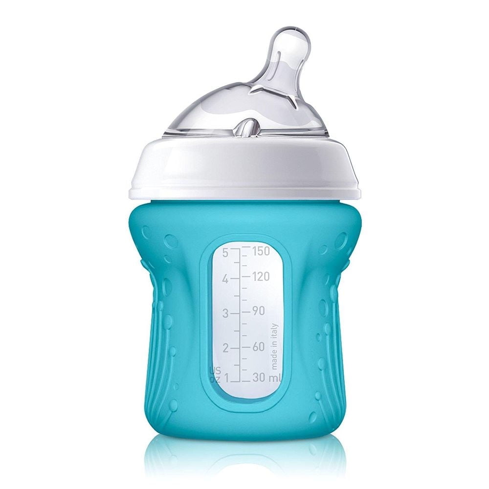 Chicco NaturalFit Glass Baby Bottle Silicone Sleeve 5oz