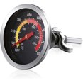 thumbnail image 2 of 2 piezas de medidor de temperatura para parrilla de barbacoa, termómetro para parrilla de barbacoa con ahumador de carbón, medidor de temperatura para barbacoa, 2 of 3