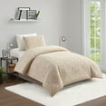 thumbnail image 3 of Better Homes & Gardens Woven Damask 2-Piece Comforter Set, Beige, T/TXL, All Ages, 3 of 5