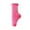 Hot Pink, variant on Women's Toeless Mid Calf Socks Solid Color Anti Slip Ribbed Ankle Socks Trendy Yoga Short Socks