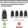 thumbnail image 2 of LAICAIW Compatible for Hyundai Key Fob Cover with Keychain Lanyard, Key Fob Protector Shell Compatible with 2019 2020 2021 Hyundai Sonata Nexo 2022 Hyundai Tucson Keyless Entry Smart Key Case, 2 of 5