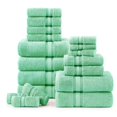 thumbnail image 1 of Juego de toallas LANE LINEN Luxury, 100% algodón, 18 piezas, Aqua Sky, 1 of 9