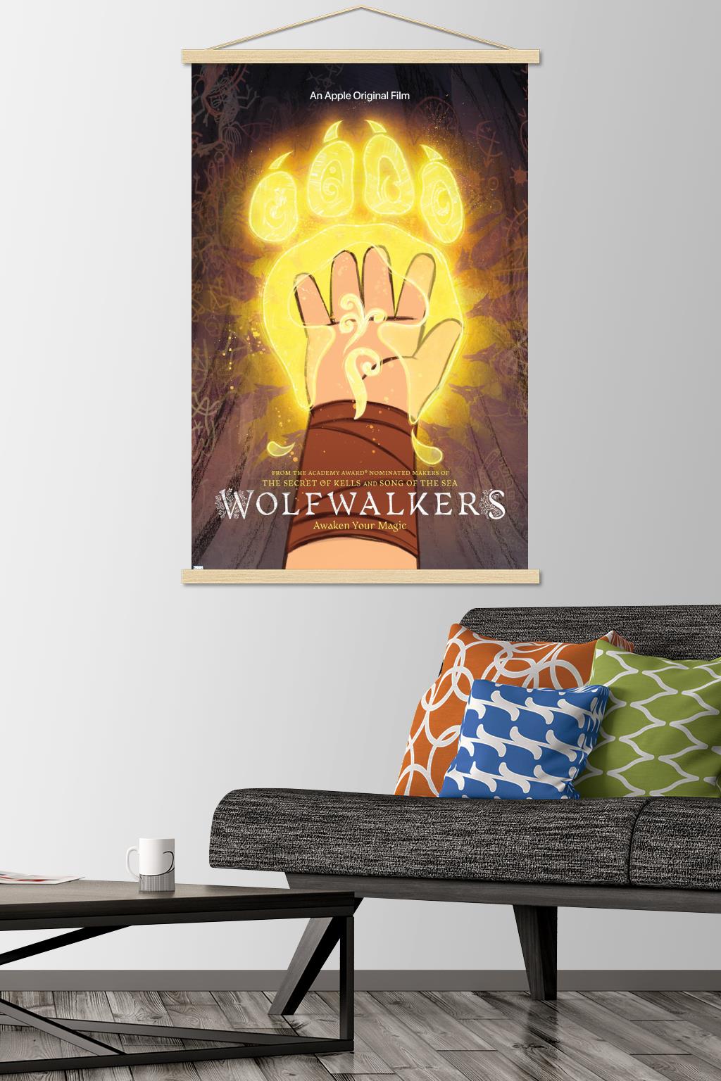 Wolfwalkers - Paw Wall Poster with Wooden Magnetic Frame, 22.375" x 34"