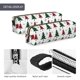 thumbnail image 4 of Balery Buffalo Plaid Christmas Trees Estuche de Lápices de Cuero Impreso, Estuche para Suministros de Arte, Estuche de Lápices con Cremallera, Estuche de Almacenamiento de Papelería, 4 of 7
