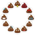 thumbnail image 2 of 500 Pcs/roll Poop Reward Funny Sticker, Roll Shaped Stickers, For Party Gift Magazine Gift Office Teacher Label, 2 of 4