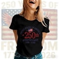 thumbnail image 2 of ibiyuan Usa 250th Anniversary Shirt T Shirts for Women Crew Neck 250 Anniversary Usa Holiday Short Sleeve Independence Day Funny Shirts Womens Holiday Tops, 2 of 5