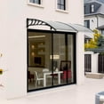 thumbnail image 2 of JOYMOR 30" x 40" Window Awning, Door Awnings Canopy Exterior, Doors Polycarbonate Cover, Patio Door Awning Rain Snow Sunlight Protection Hollow Sheet, 2 of 8