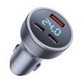 thumbnail image 1 of maskred Black Advanced Technology USB Car Phone Adapter - Sleek Appearance Enhanced Performance Convenient Car Phone Recharger gray,box-packed 2C+1A, 1 of 6